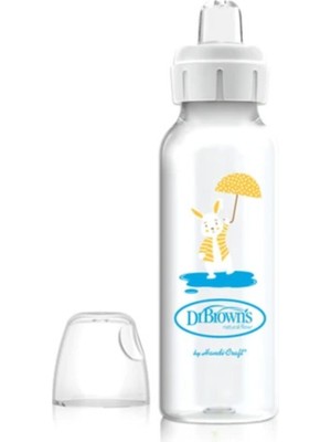 Dr Brown's 8 Oz/250 ml Pp Dar Ağız Tavşan Desenli Sippy Biberon Bardak Polipropilen Tekli Paket