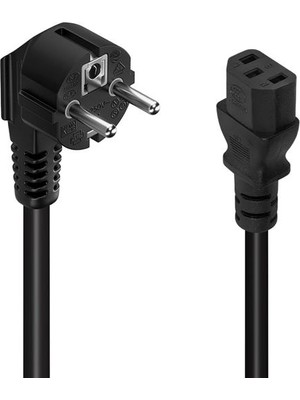 TKÇ Fully G-513B 3x0.75 mm C7 Bilgisayar 1.5 Metre Power Kablosu (Poşetli) Ab