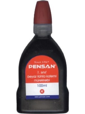 Pensan 4009 Kırmızı Tahta Kalem Mürekkebi 100 ml