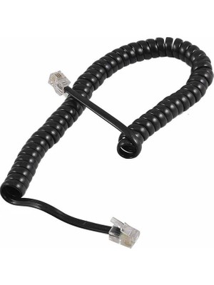 TKÇ PM-14163 Siyah Telefon Spiral Kablosu Ab