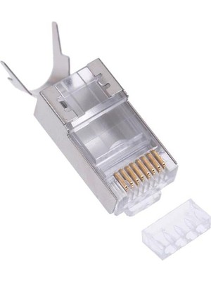 TKÇ PM-3734 RJ45 Cat7 Konnektör Jack Soket (Tekli) Ab