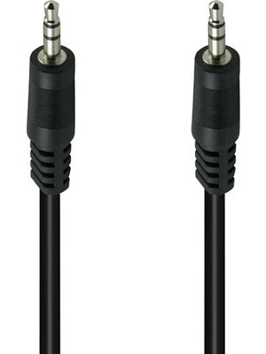 TKÇ PM-1843 Siyah 3.5mm Erkek-Erkek 5 Metre Stereo Aux Ses Kablosu Ab