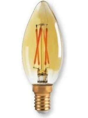 CATA 4W AMBER RUSTİK BUJİ AMPUL E14 400 lm Beyaz Işık Rengi E-27 Duy Tipi