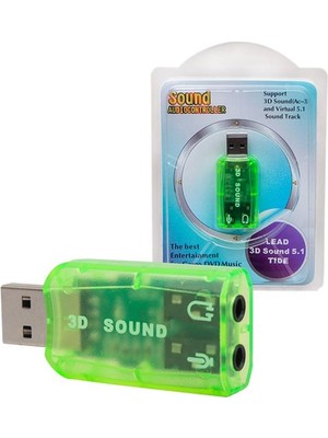 TKÇ 5.1 Channel USB 2.0 Ses Kartı Ab