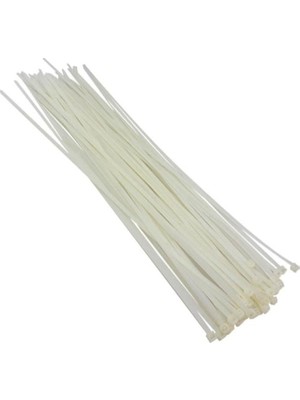TKÇ PM-411 Beyaz 20 cm 3.6 mm Kablo Bağı (100’LÜ Paket) Ab