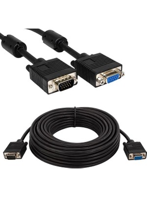 TKÇ Narita HD15P Erkek/dişi 15 Pin 30 Metre VGA Görüntü Uzatma Kablosu Ab