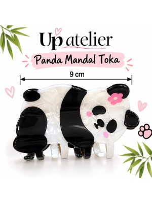Up Atelier Sevimli Panda Kemik Toka 9cm