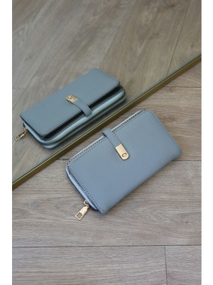 Moom Bag Gold Aksesuar Detaylı Cüzdan