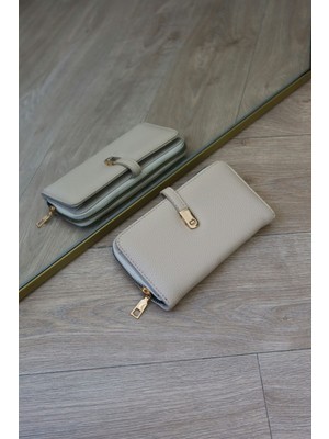 Moom Bag Gold Aksesuar Detaylı Cüzdan