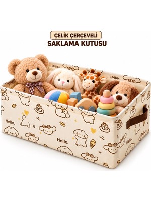 Lema Home Dolap Içi Düzenleyici / Hurç / Çelik Kenar Çerçeve Esnemez ve Yırtılmaz Kumaş  47X28X20 cm - 1 Adet