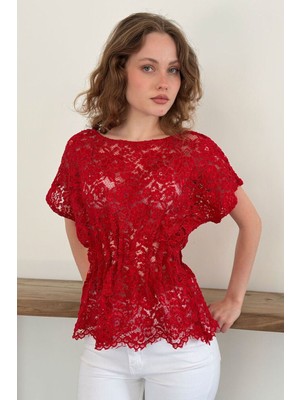 Very Moda Beli Gipeli Brode Bluz | D2966