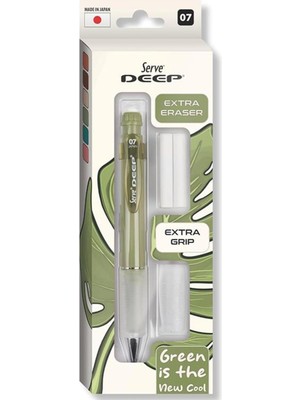 Serve Deep Yedekli Kalem Set 0,7 Adaçayı Yeşili