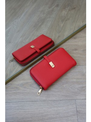 Moom Bag Gold Aksesuar Detaylı Cüzdan