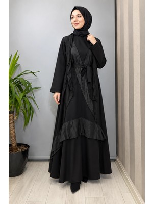 Misswhence Patchwork Elbise 40825 Siyah
