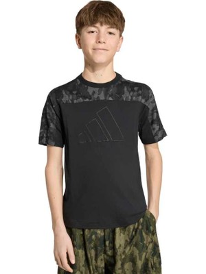 Adidas J Camo Çocuk Spor Tişört - KC9706