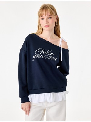 Koton Kadın Sweat 7WAL10254IK Lacivert