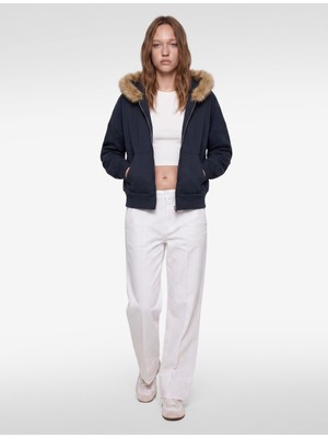 Koton Kadın Sweatshirt 7WAL10302IK Lacivert
