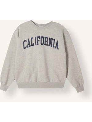 Defacto  Kadın Sweat I6357AX/GR110 Lt.grey Melange