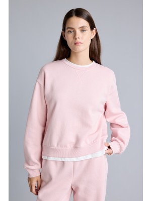 Defacto  Kadın Sweat H2149AX/PN38 Lt.pınk