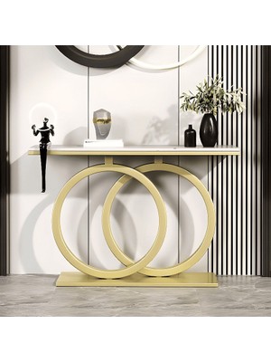 Drs-K5 Dikdörtgen Konsol Masa Mdf Metal Ayaklı