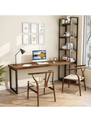 ÇLM65098 Modern Kahverengi Ahşap Çalışma Masası