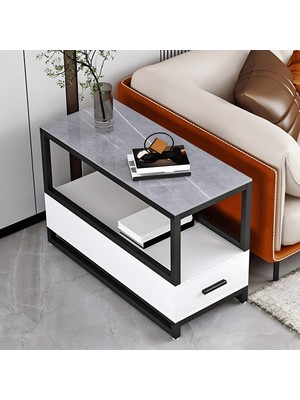 ZGN85745 Modern Mdf Çekmeceli Yan Sehpa