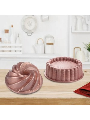 Esta Döküm Rose Gold 2li Granıt Ruzgar Gülü Gri