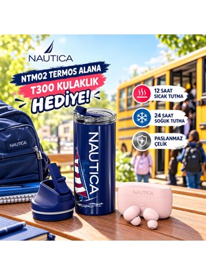 Nautica Avantajlı 2'li Set – 500 ml Paslanmaz Çelik Termos & Nautica Tws Bluetooth Kulaklık Hediyeli