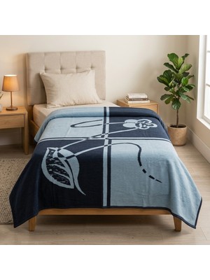 Lüks Kadife Battaniye Tek Kişilik - 160X220 cm Sıcak Tutan 2400 gr