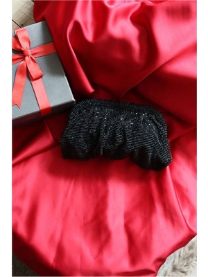 Moom Bag Taş Mini Dokuma Burs Detaylı Abiye Çanta