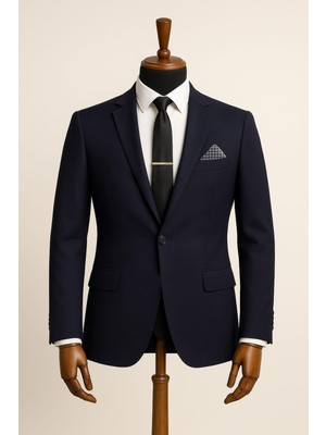 Classics Men Erkek Italyan Kesim Tek Düğmeli Blazer Ceket  Klasik ve Modern Şıklık