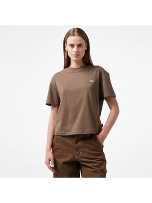 Dickies Oakport Boxy Kadın Kahverengi T-Shirt