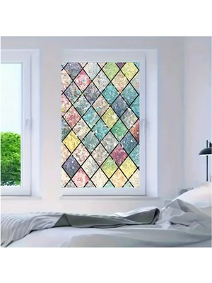 Wink Fol Cam Vitray Folyo, Kendindin Yapışkanlı, Desenli Buzlu Cam Folyo 61X100 cm