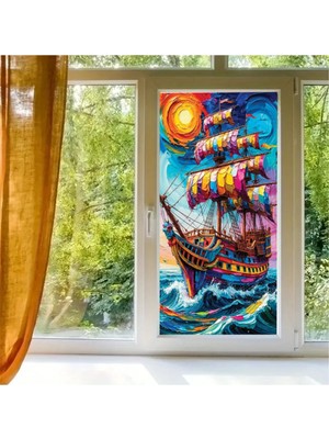 Wink Fol Cam Vitray Folyo, Kendinden Yapışkanlı, Desenli Buzlu Cam Folyo 61X100 cm