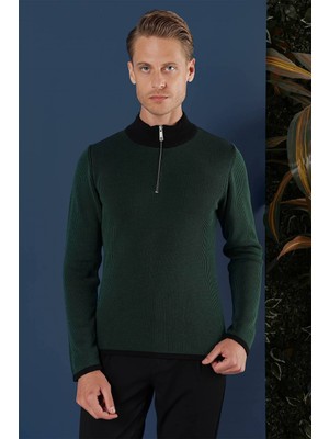 Efor TR 859 Slim Fit Nefti Klasik Triko