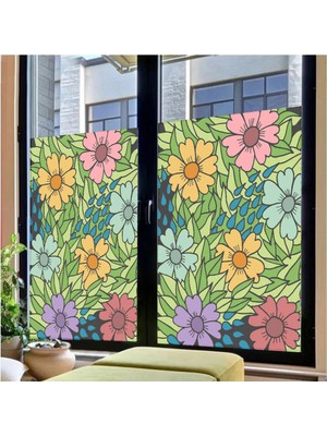 Wink Fol Cam Vitray Folyo, Kendindin Yapışkanlı, Desnli Buzlu Cam Folyo 61X100 cm