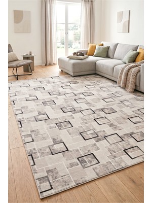 Colore Home Pasifik Gri Kaymaz Taban Yıkanabilir Jel Taban Halı Kesme Yolluk