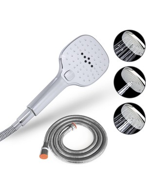 Aqua Bagno Zero El Duşu - Duş Spirali Hortumu Set - 2 Parça | 90.25.26.03