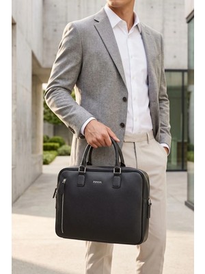 Fossil 2036 Vegan Deri laptop çantası evrak çantası unisex şık tasarım