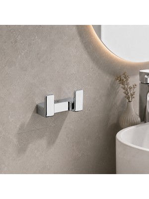 Elovias System Flat Ikili Askılık Krom (BA1019 012 Cr)