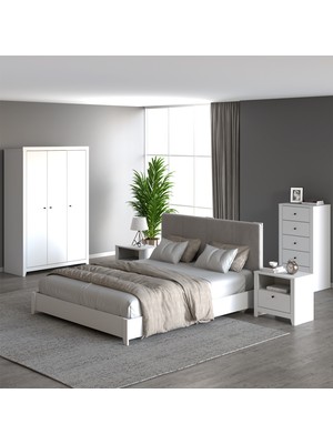 İnarch Dizayn Inarch Dizayn Bled 3 Kapılı Gardıroplu Yatak Odası Takımı – Modern Tasarım