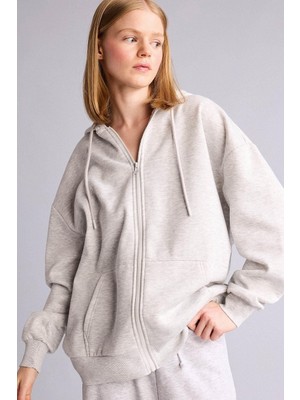 Defacto  Kadın Hırka V4233AZ/GR256 Grey Melange
