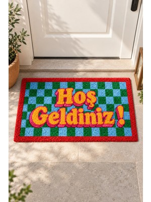 Liriya Dijital Baskı Makinede Yıkanabilir Yazılı Kapı Önü Paspası (40X60)