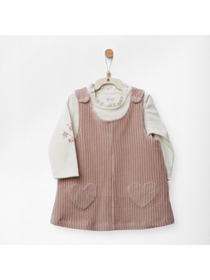 Andywawa Velvet Blossoms Kız Bebek Elbise Takım AC27084