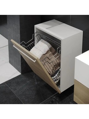 Elovias Starax Askılı Çamaşır Sepeti Krom Modül 55cm (S-8116-C)