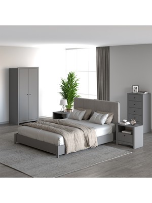 İnarch Dizayn Inarch Dizayn Bled 2 Kapılı Gardıroplu Yatak Odası Takımı – Modern Tasarım