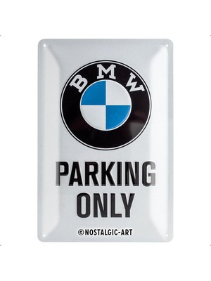 Nostalgic-Art 22241 Bmw – Parking Only White, Sac Levha 20 x 30 cm