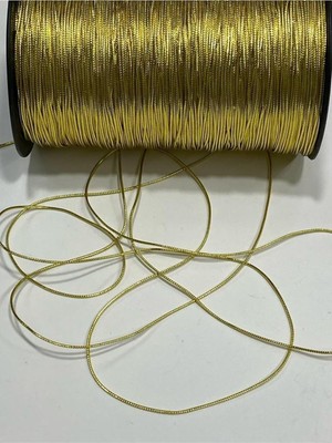 Karan Tuhafiye Monofil Ip/simli Ip/süsleme ve Bağlama Ipi / 10 Metre/gold