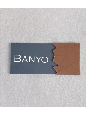 Smartad Dekoratif Aynalı Kapı Tabelası Pleksi- Banyo Tabelası