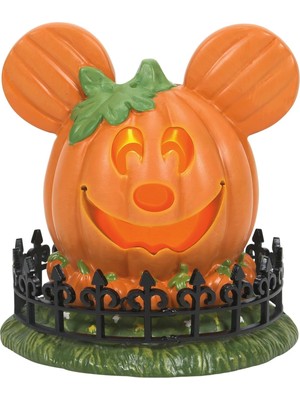 Department 56 Disney Village Cadılar Bayramı Aksesuarları Pumpkintown Mickey Mouse Town Center I�